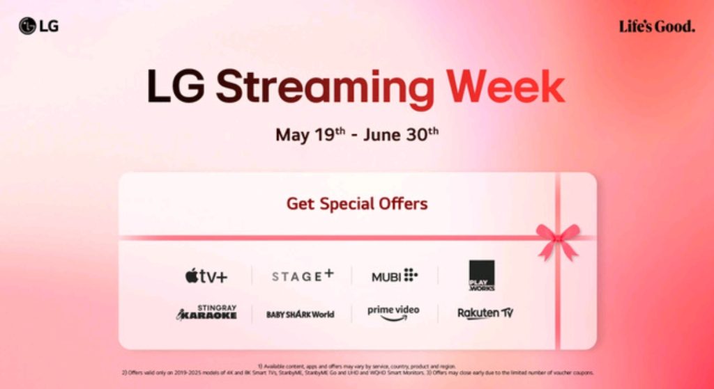 LG STREAMING WEEK СЕ ЗАВРЪЩА СЪС СПЕЦИАЛНИ ОФЕРТИ И НЕОГРАНИЧЕНО СЪДЪРЖАНИЕ, НА КОЕТО ДА СЕ НАСЛАЖДАВАТЕ У ДОМА﻿﻿