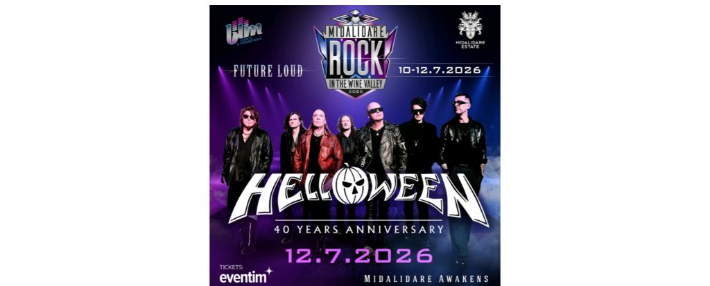 HELLOWEEN! ПЪРВИЯТ ХЕДЛАЙНЕР НА MIDALIDARE ROCK IN THE WINE VALLEY 2026﻿Легендарната германска банда празнува 40-годишнината си със световно турне идващо и в България