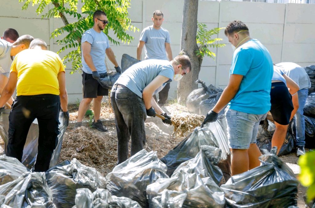 70 доброволци от Лятната стажантска програма на Vivacom облагородиха Софийския зоопарк