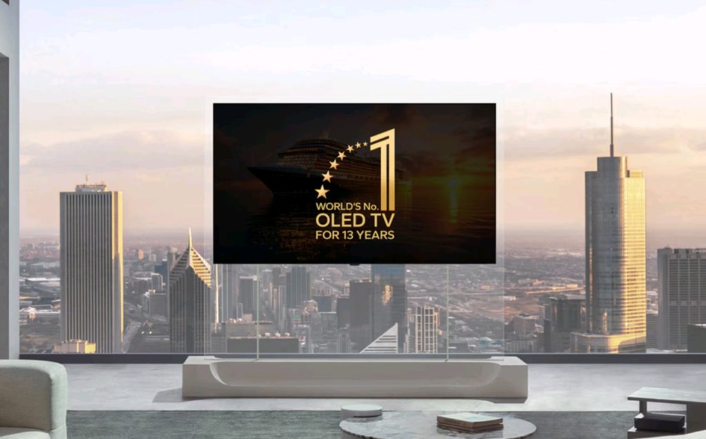 LG Electronics затвърждава лидерската си позиция на световния пазар на OLED телевизори, отбелязвайки 13 години високи постижения